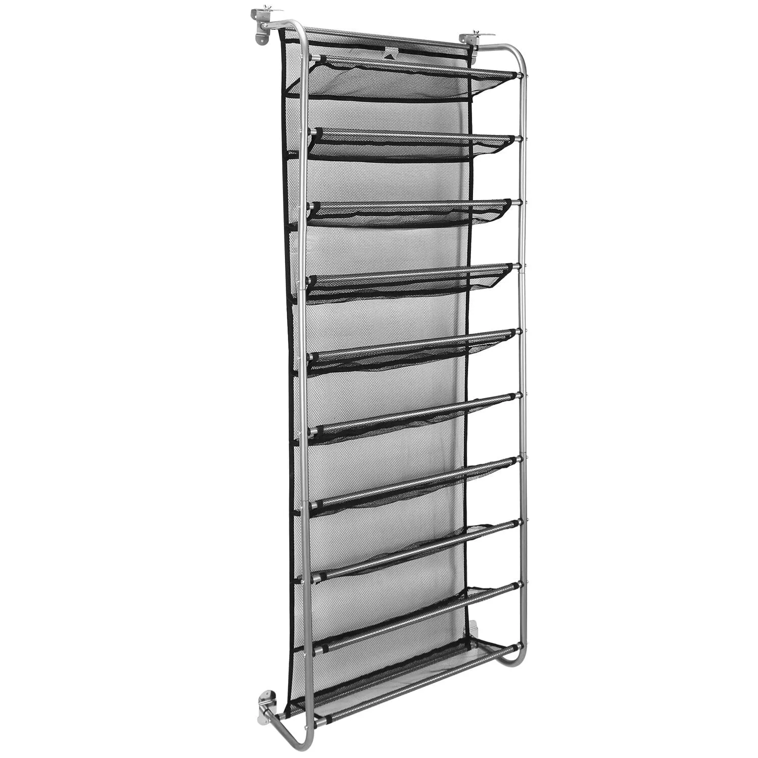 10-Tier Over the Door Shoe Rack Organizer Holder Hanging Storage Shelf