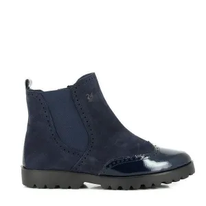 24 Hrs 23398 Navy Ankle Boots