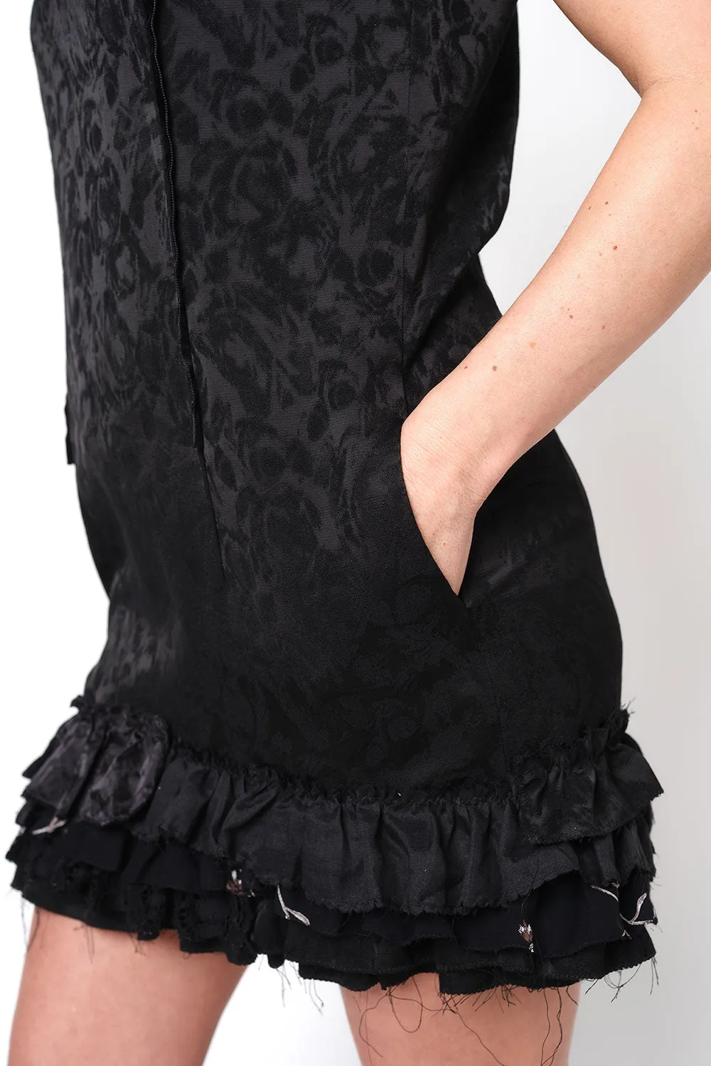 69-3 JOIE DE VIVRE Mini dress or blouse with standup collar