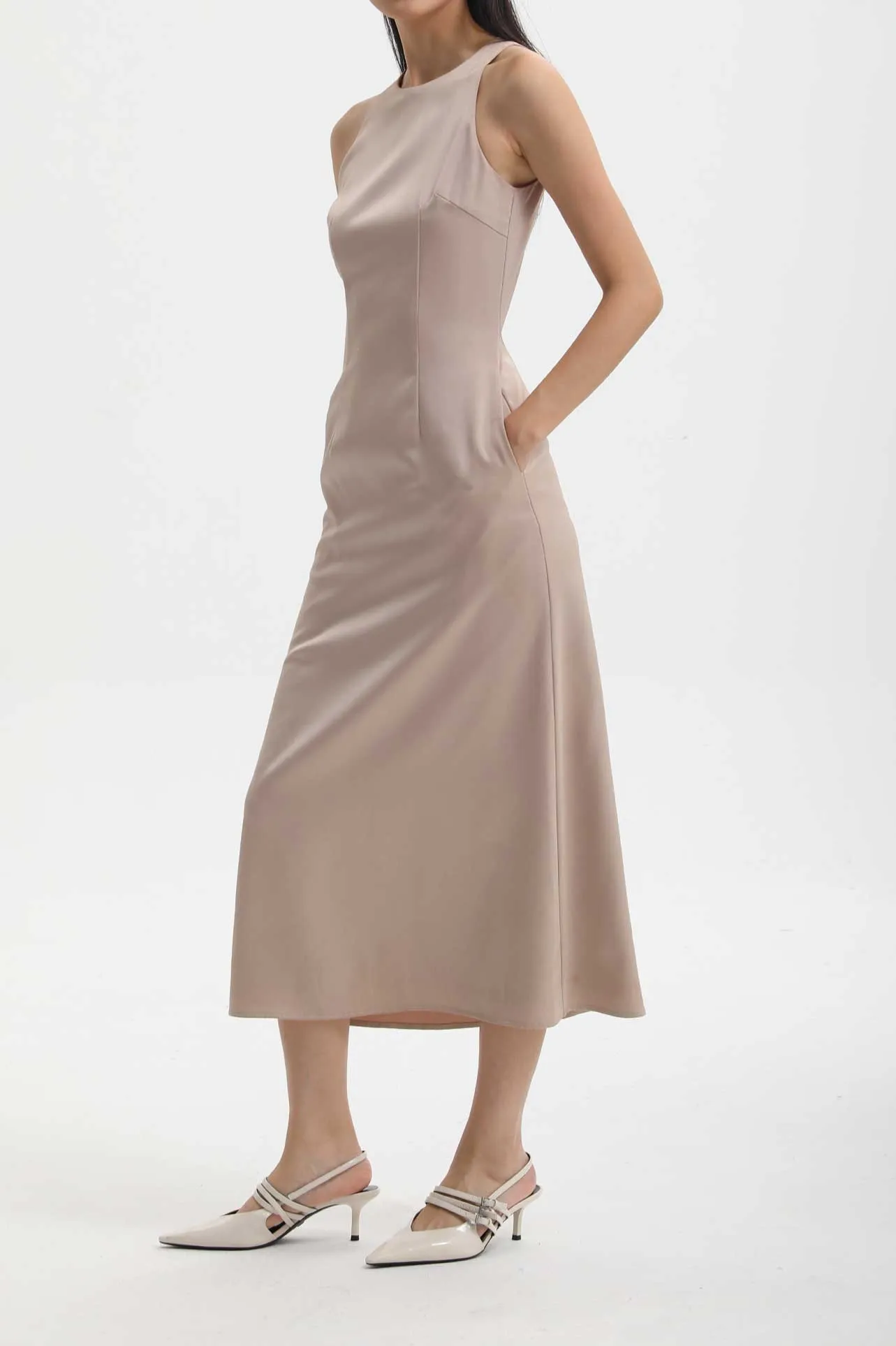 A-LINE SILHOUETTE DRESS