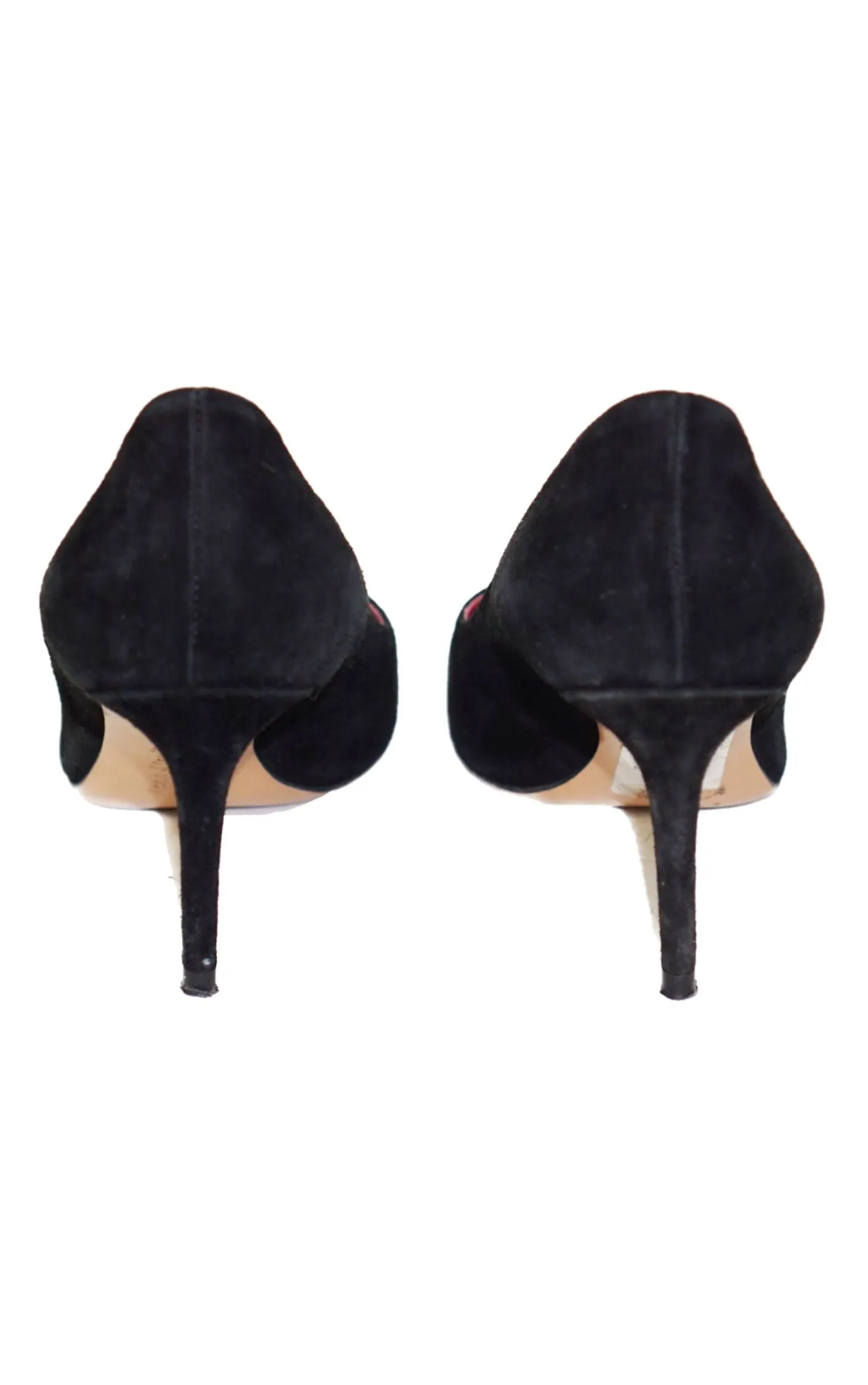 ACNE STUDIOS Black Suede Pointy Pumps