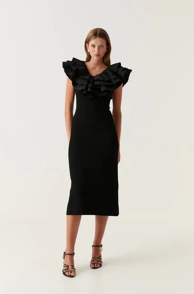 Aje Transcendent Ruffle Midi