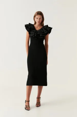 Aje Transcendent Ruffle Midi