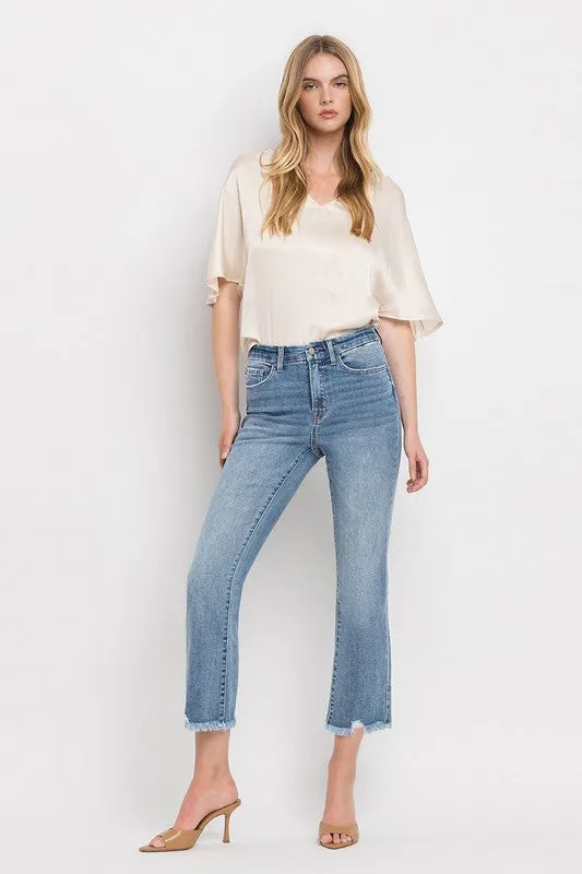 Alex High Rise Crop Flare Jeans