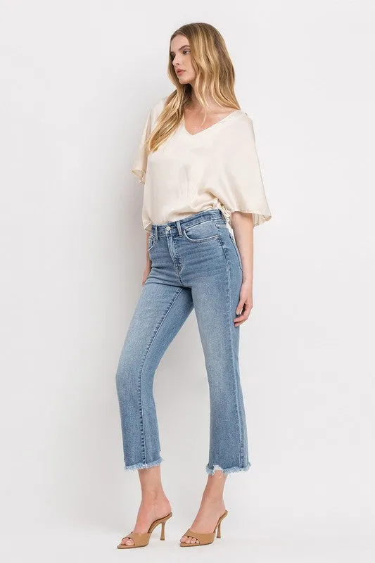 Alex High Rise Crop Flare Jeans