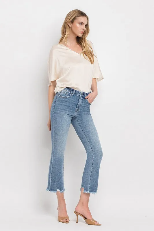 Alex High Rise Crop Flare Jeans