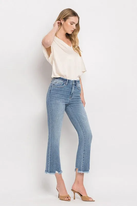 Alex High Rise Crop Flare Jeans