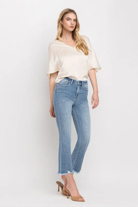 Alex High Rise Crop Flare Jeans