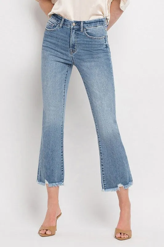 Alex High Rise Crop Flare Jeans