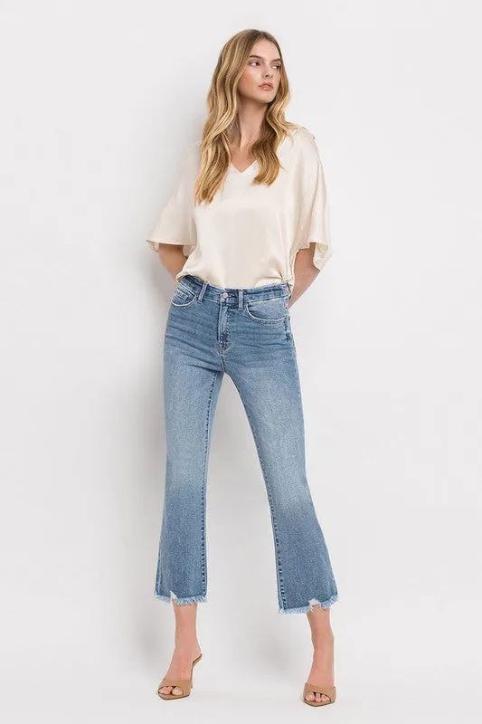 Alex High Rise Crop Flare Jeans