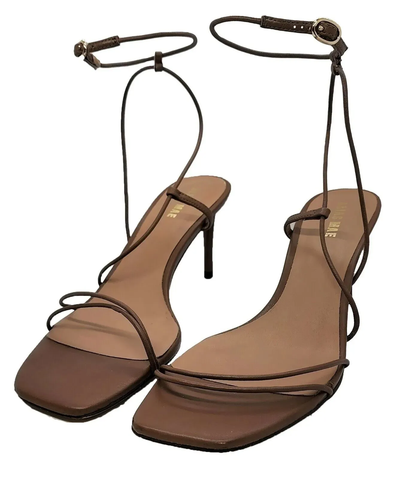 Alias Mae Inez Heel in Mocha Gold Tone Metal
