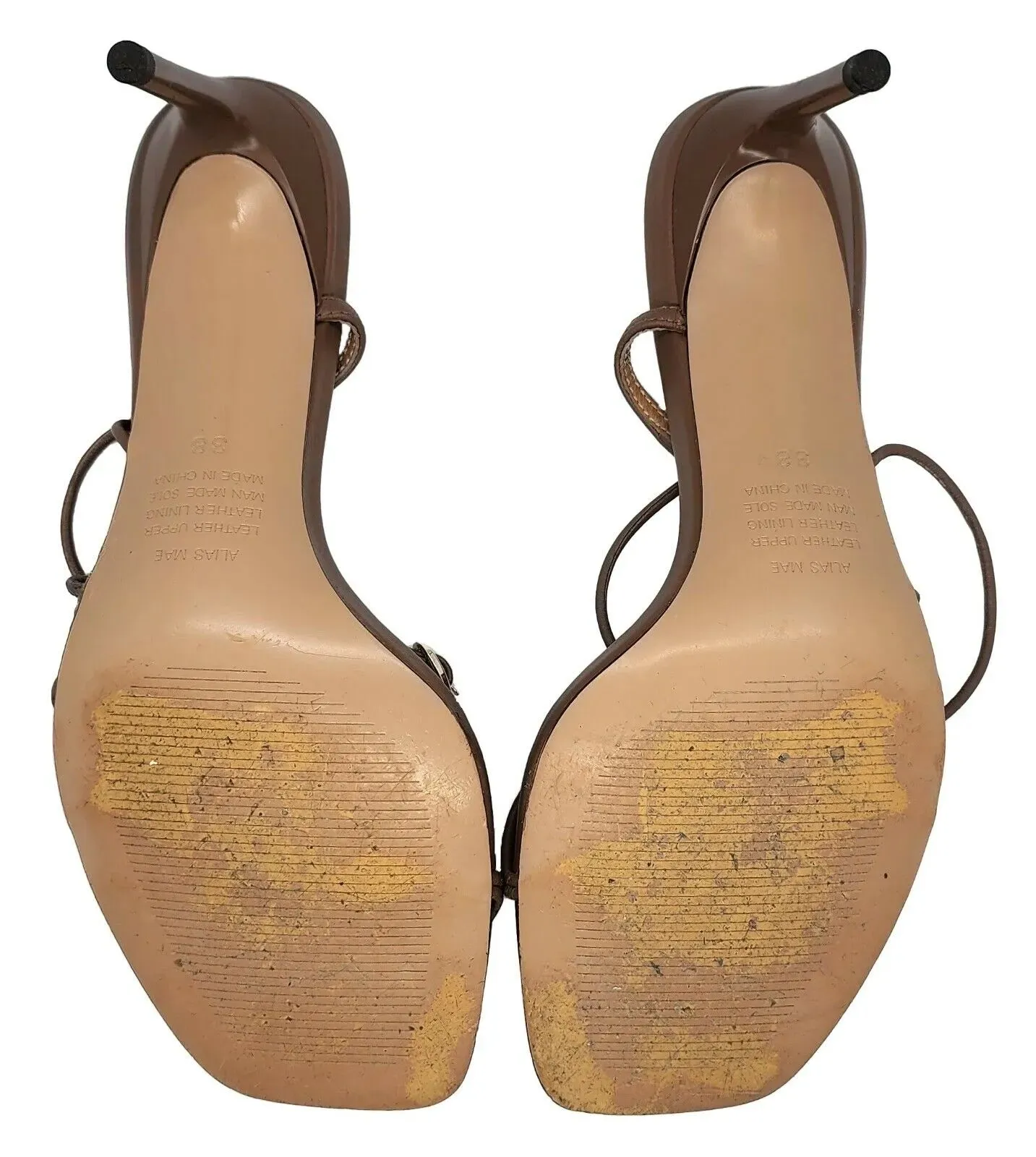 Alias Mae Inez Heel in Mocha Gold Tone Metal