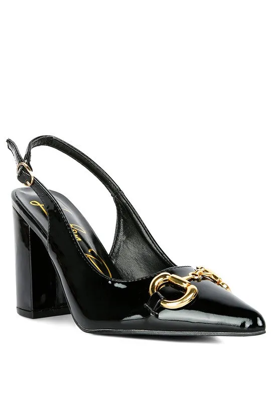 All Nighter Slingback High Heel Patent Pumps