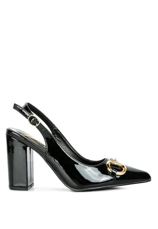 All Nighter Slingback High Heel Patent Pumps