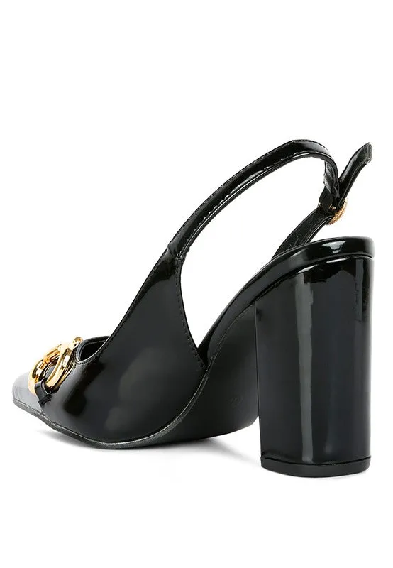 All Nighter Slingback High Heel Patent Pumps