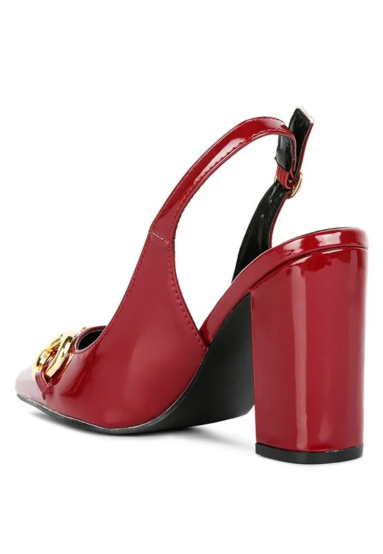 All Nighter Slingback High Heel Patent Pumps