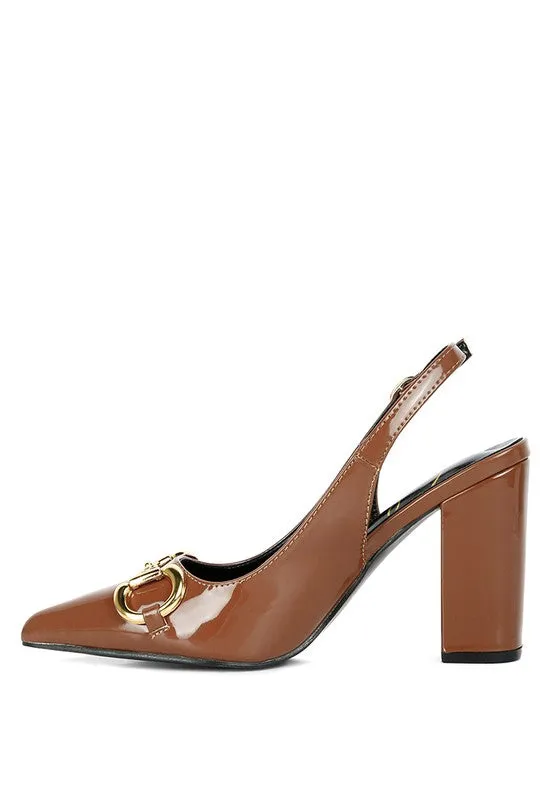 All Nighter Slingback High Heel Patent Pumps