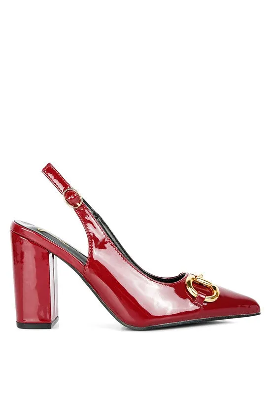 All Nighter Slingback High Heel Patent Pumps
