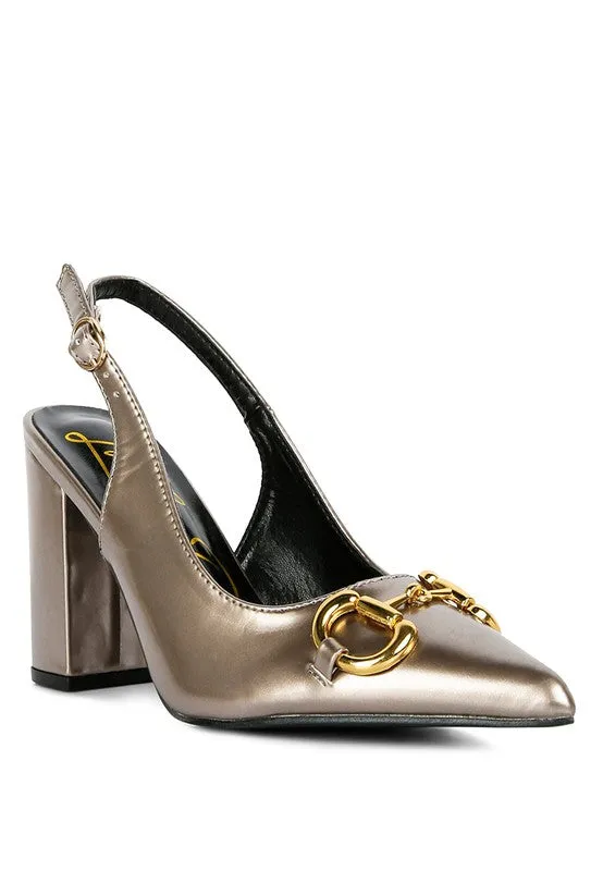 All Nighter Slingback High Heel Patent Pumps