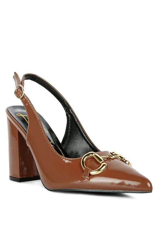 All Nighter Slingback High Heel Patent Pumps