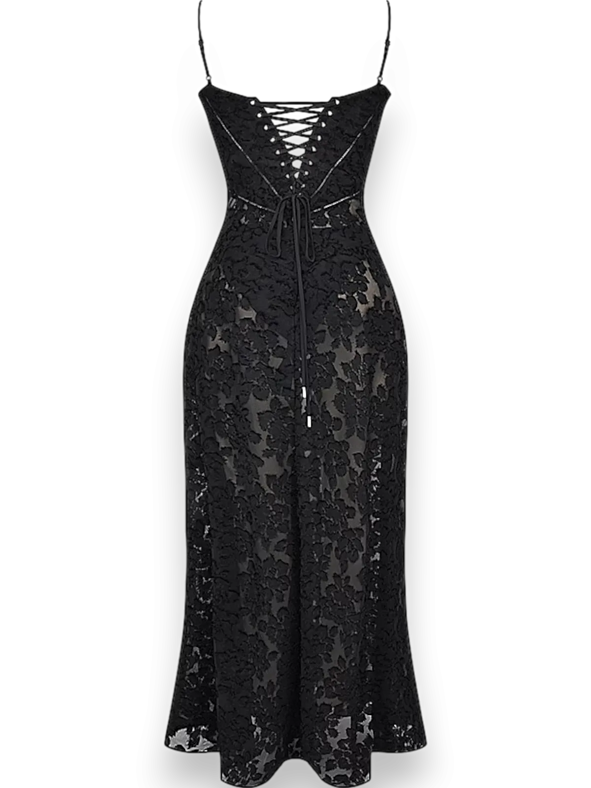 Amara Blossom Black Floral Vintage Gown