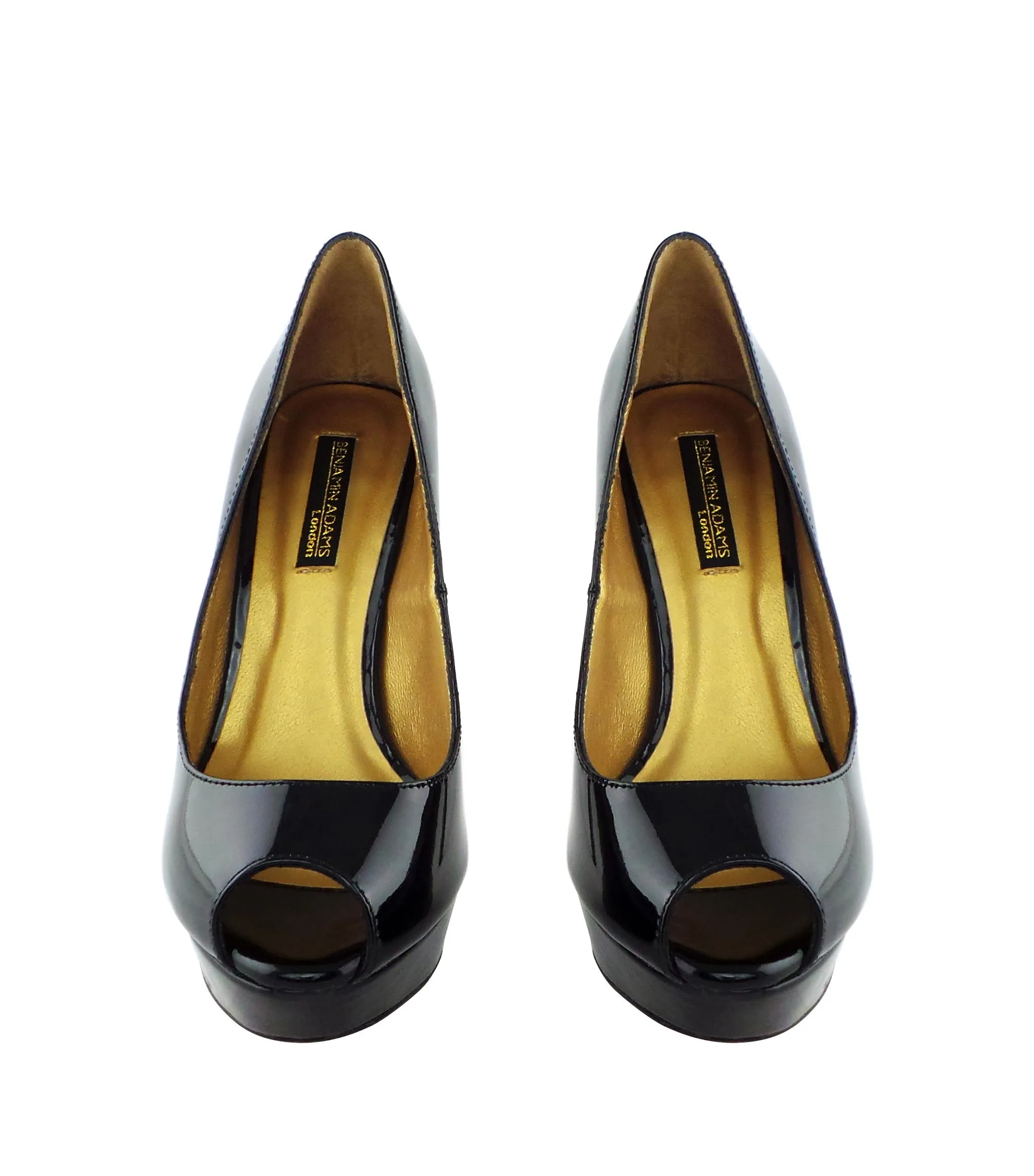 Anaheim Patent Leather Peep Toe Pumps