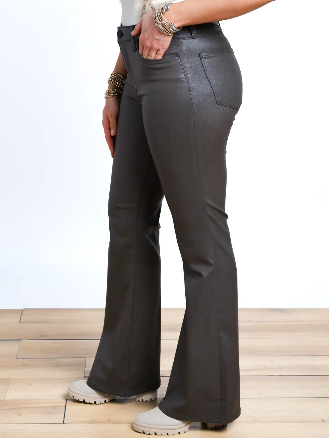 Angela High Rise Flare Pants