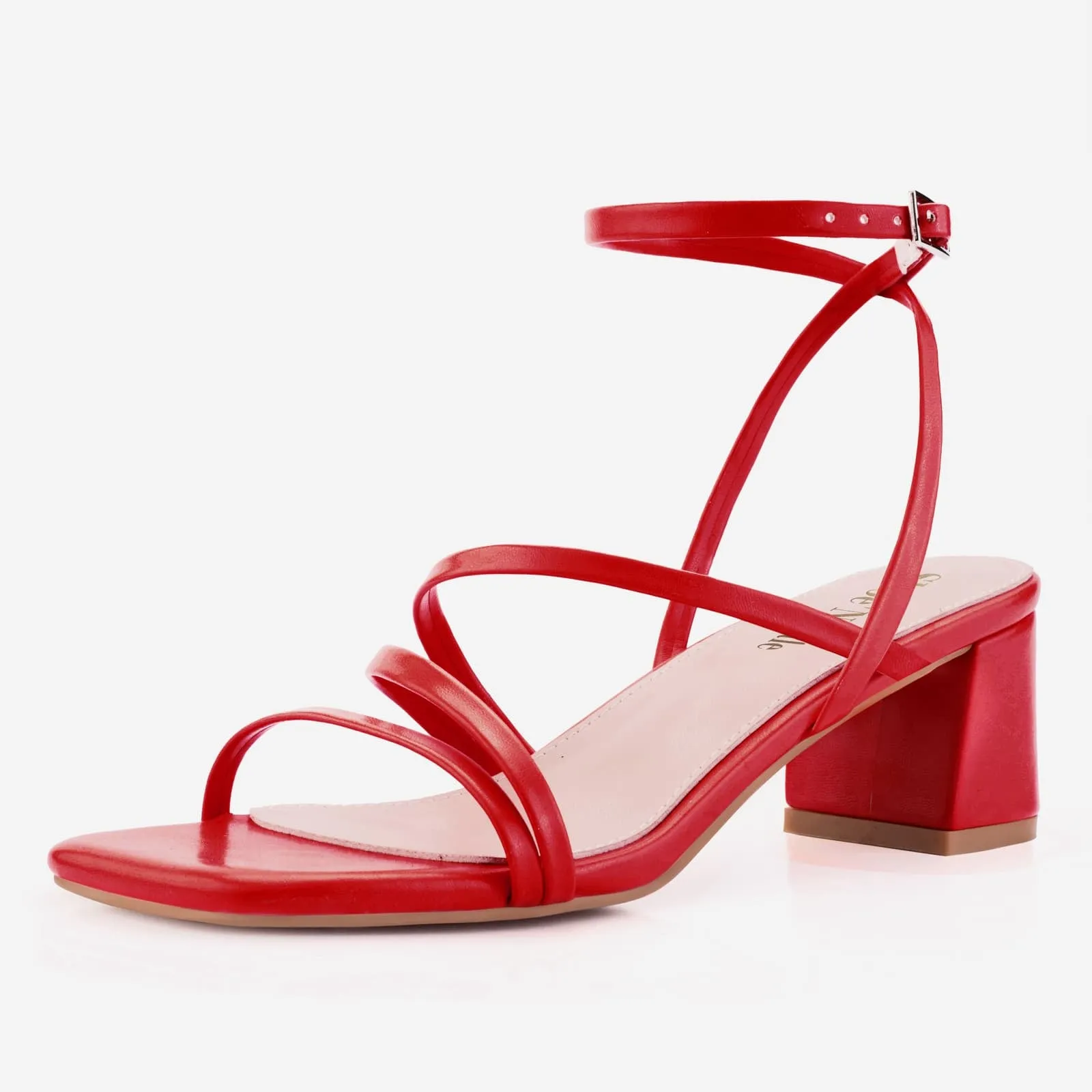 Ankle Strap Low Heel Sandals