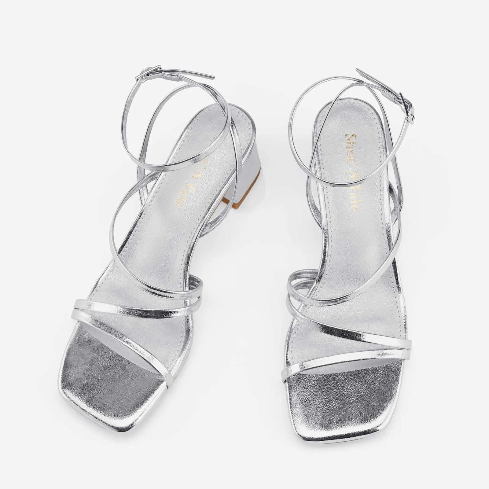 Ankle Strap Low Heel Sandals