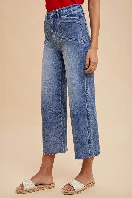 Annie Wear High Rise Wide Leg Jeans