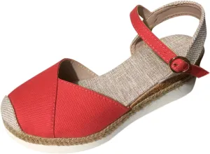 Arch Support Sandals Women'S For Women Canvas Colorblock Espadrille Wedge Shoes Casual Heels for Womens