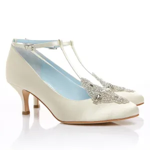 Art Deco Great Gatsby Bridal Shoes in Ivory
