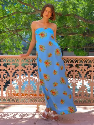 Aston Studio Lucie Dress in Pool Bouquet