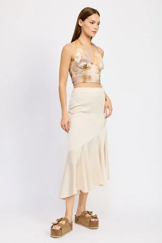 Asymmetrical Midi Skirt