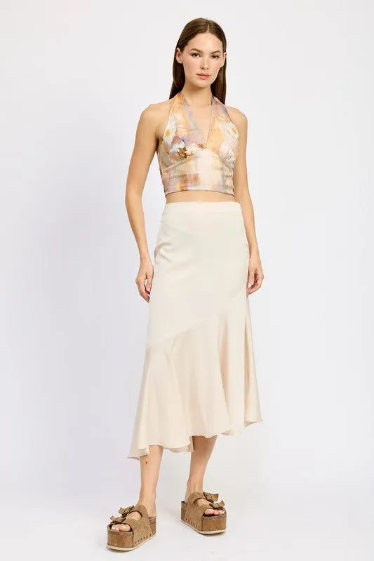 Asymmetrical Midi Skirt