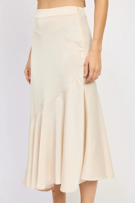Asymmetrical Midi Skirt