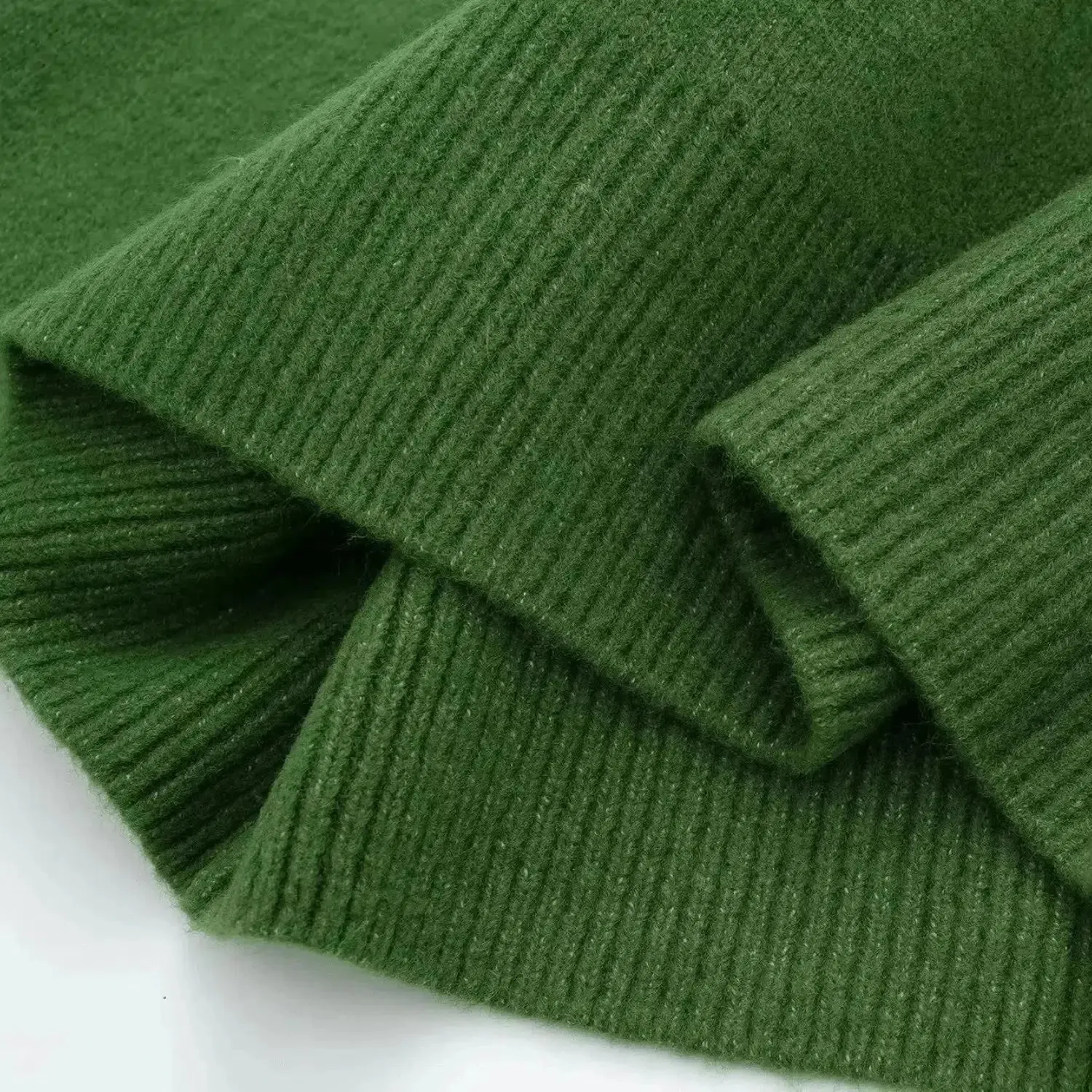 Atterraggio Set – Green – Sleek mini skirt