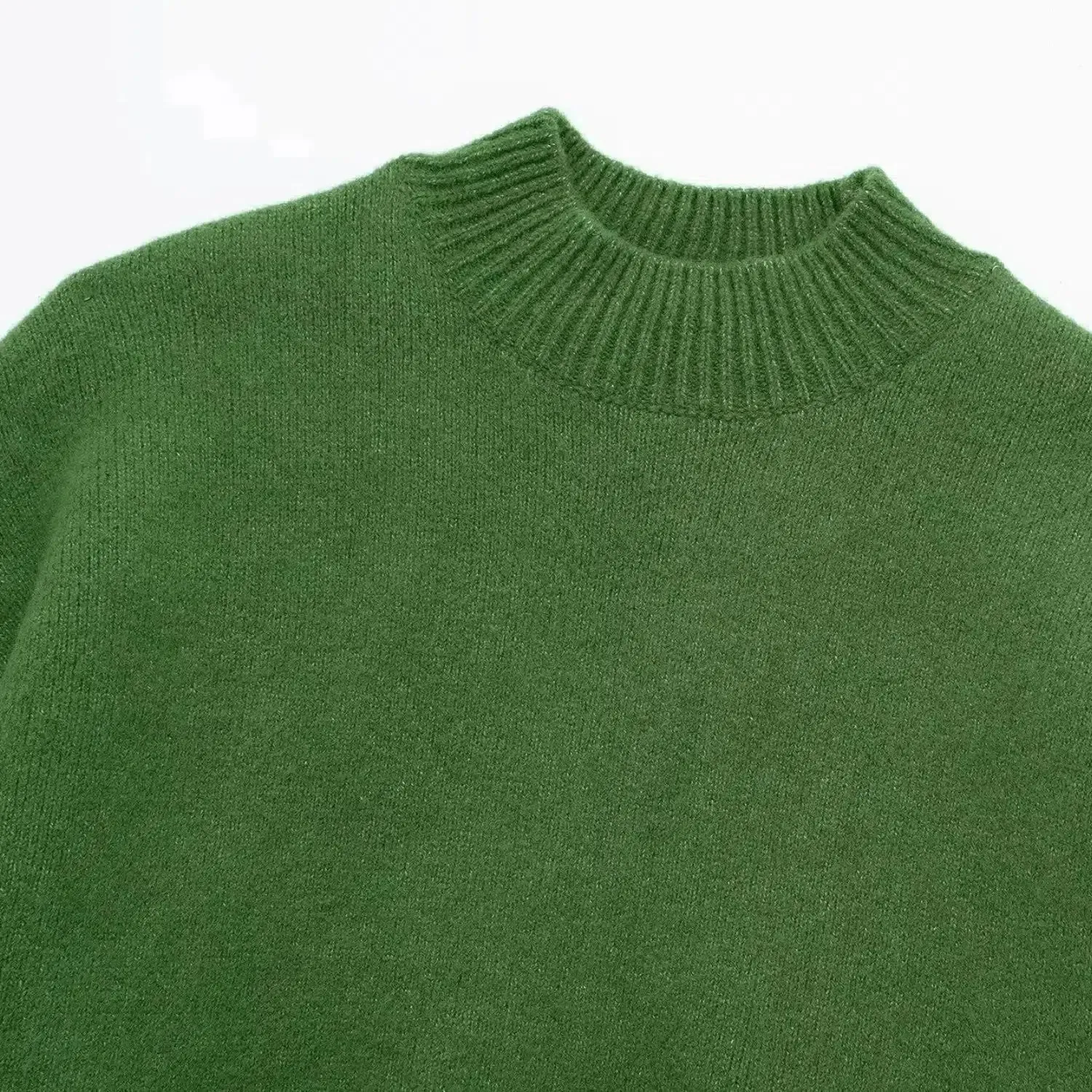 Atterraggio Set – Green – Sleek mini skirt