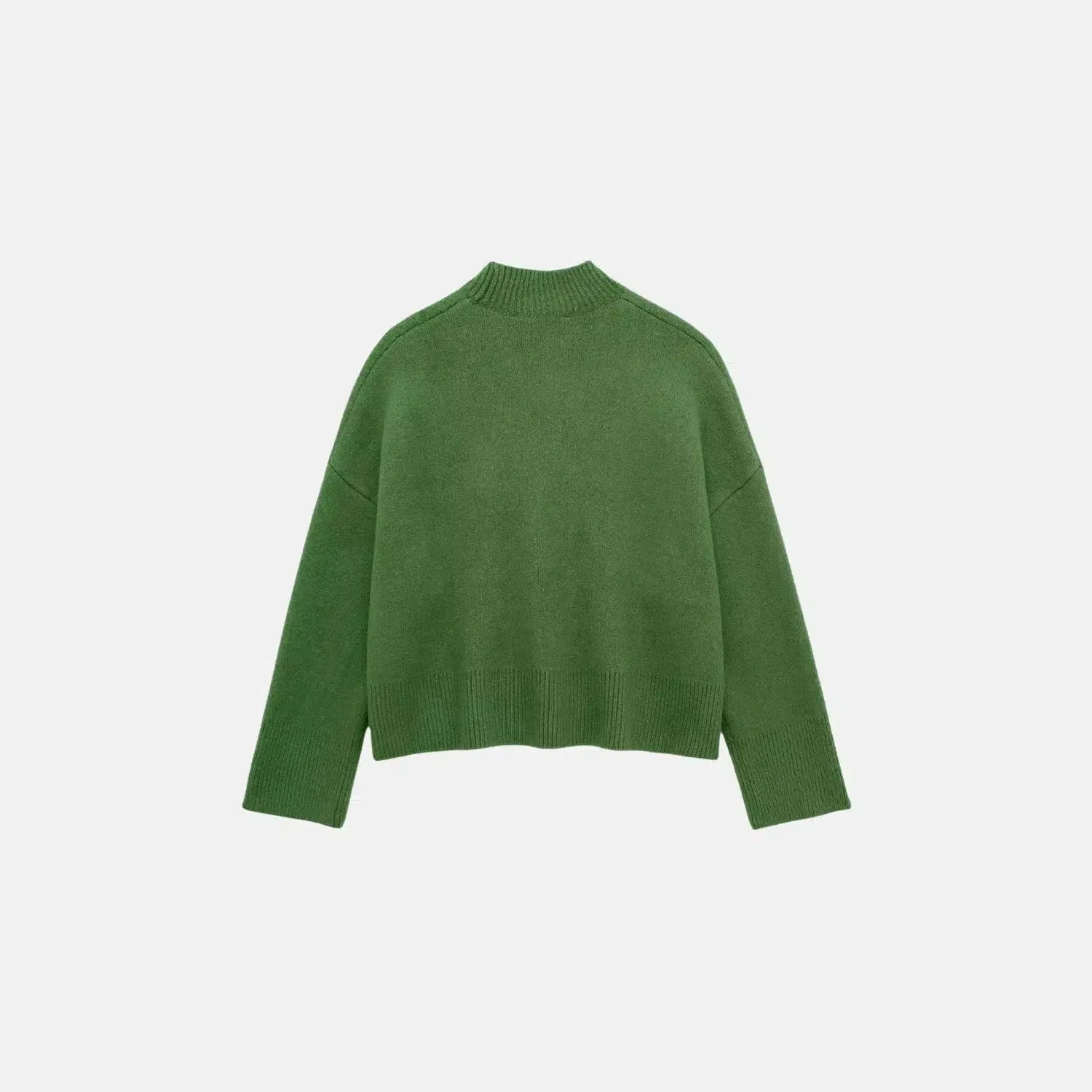 Atterraggio Set – Green – Sleek mini skirt