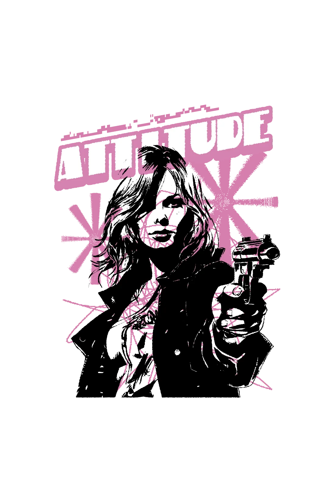 Attitude Matters Printed Oversized T-shirt for women