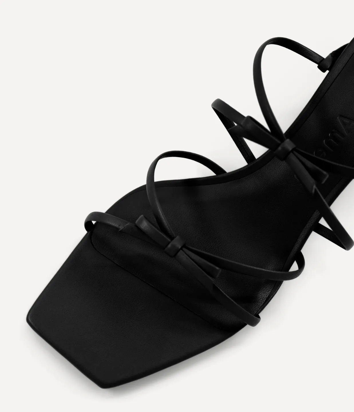 Ballet Strappy Mule in Black