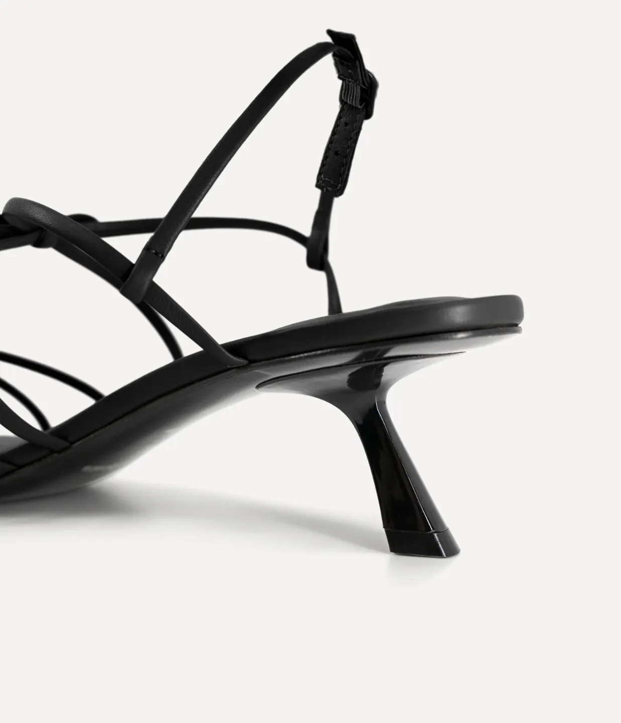 Ballet Strappy Mule in Black