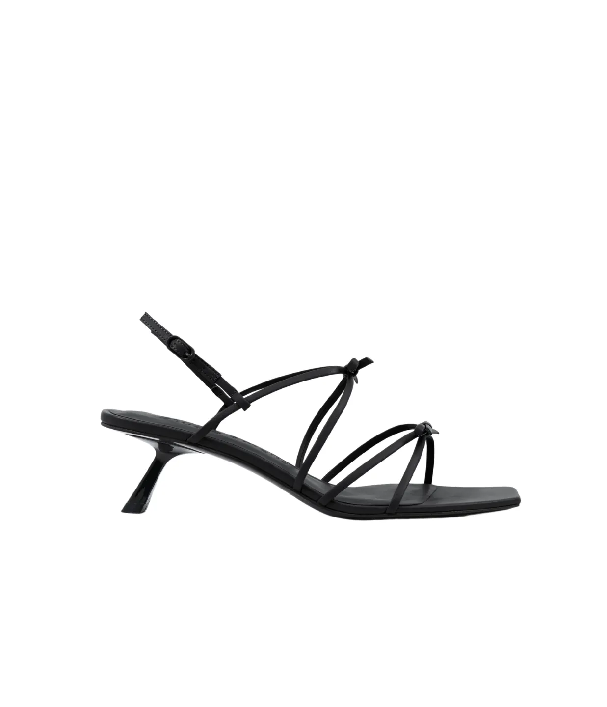 Ballet Strappy Mule in Black