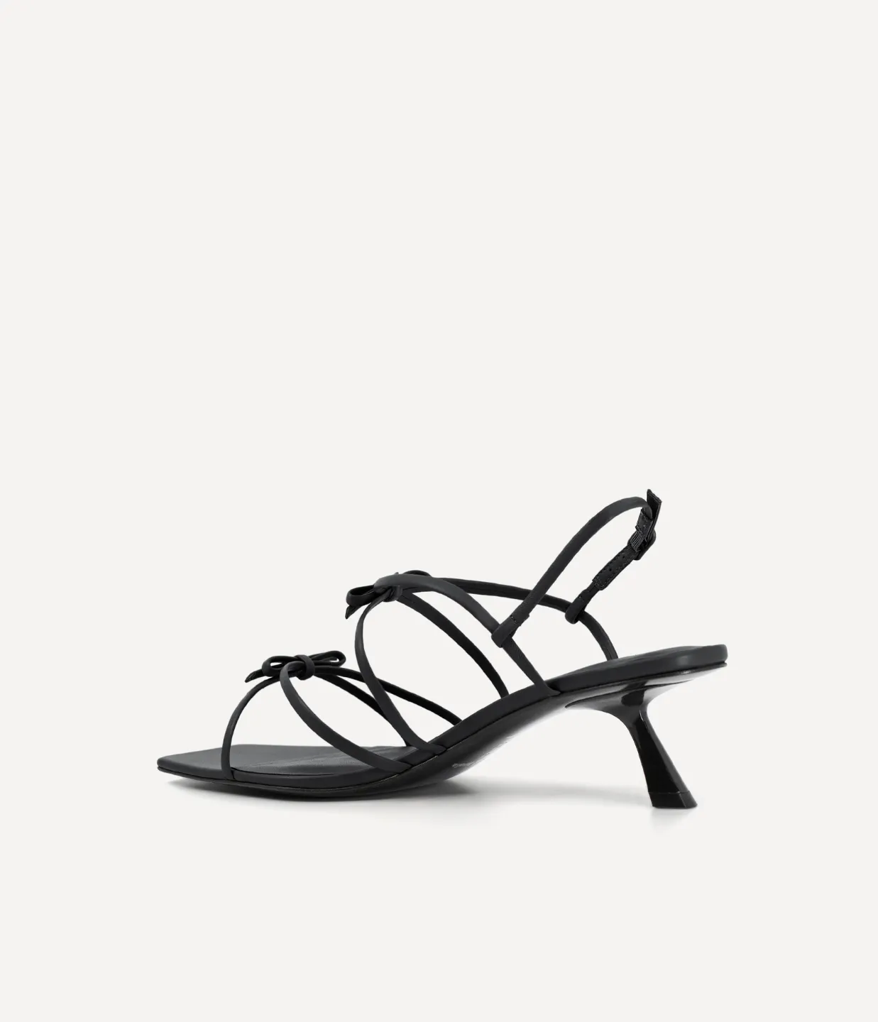 Ballet Strappy Mule in Black