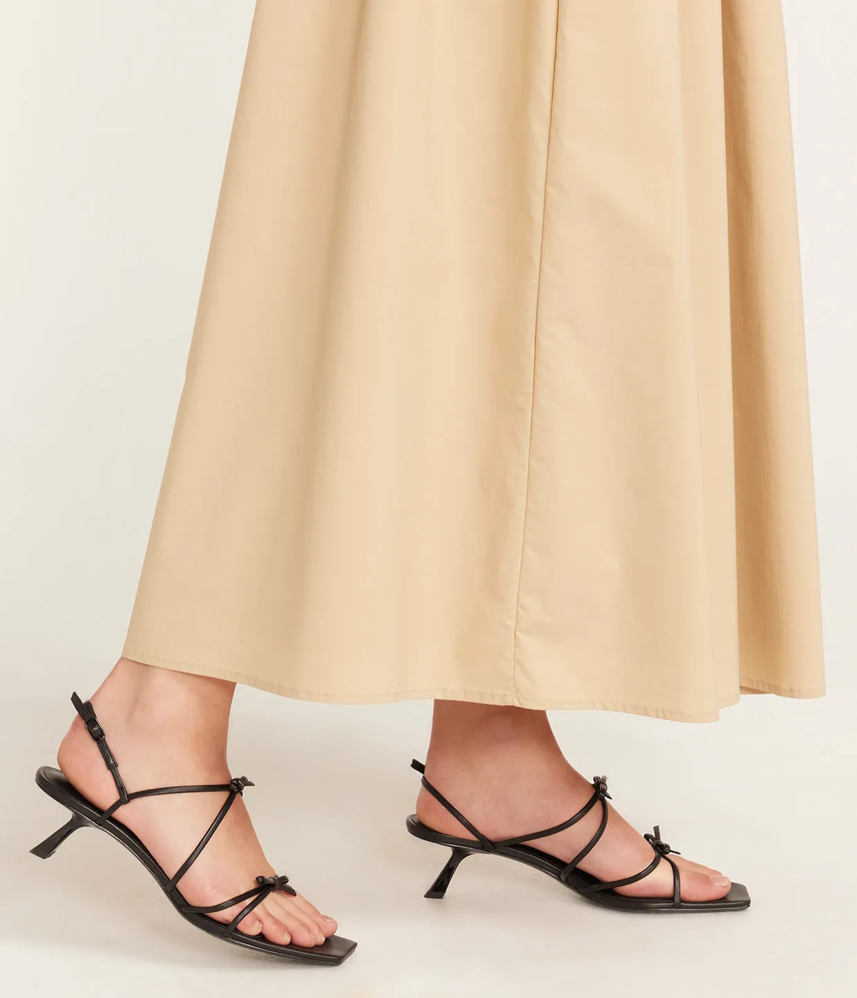 Ballet Strappy Mule in Black