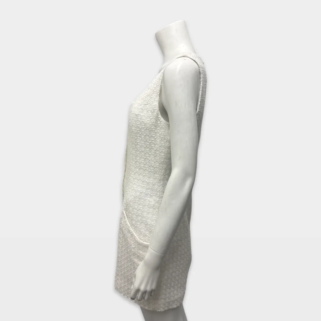 Balmain White with gold buttons mini Dress