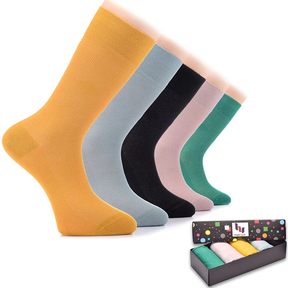 Bamboo Dress Funky Socks for Men's, 6 Pairs