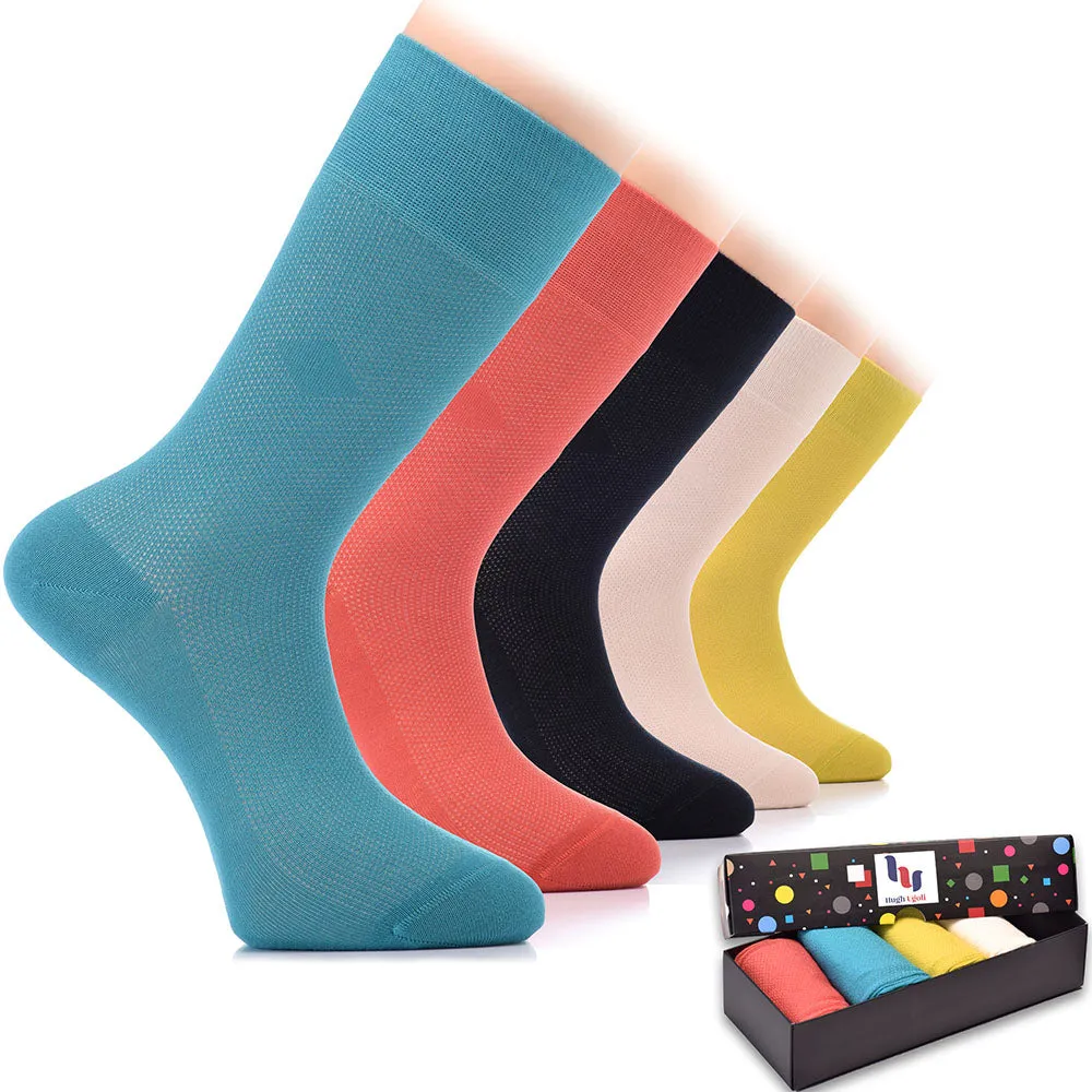 Bamboo Dress Funky Socks for Men's, 6 Pairs