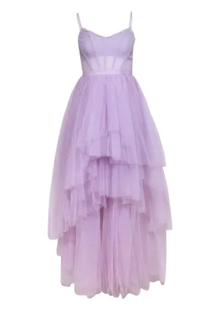 BCBG Max Azria - Lavender Tulle Sleeveless Formal Dress Sz 4