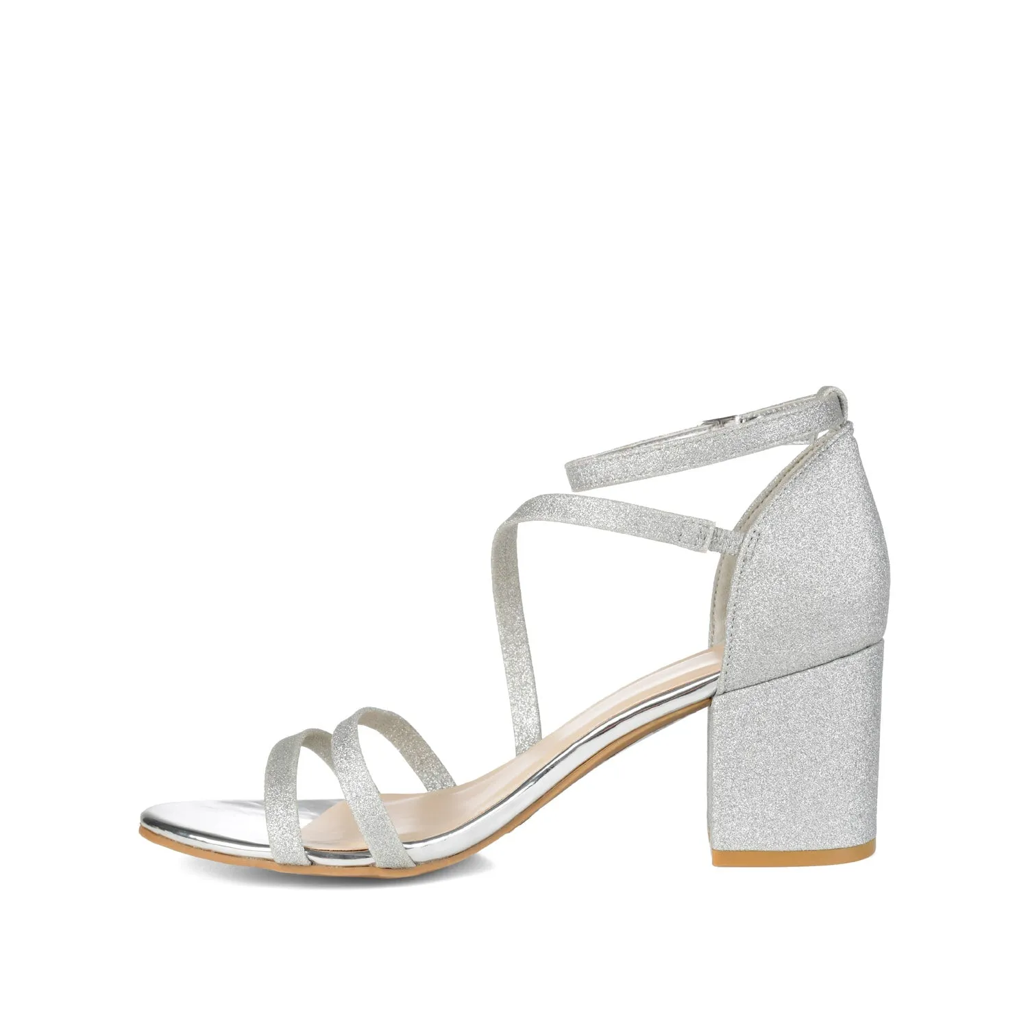 BELLA STRAPPY HEELS IN GLITTER